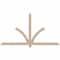 Ekena Millwork Redmond Smooth Timber Gable Bracket, Douglas Fir, 84"W x 45"H x 3 1/2"D x 3 1/2"F, 13/12 Pitch GBW084X45X0404RED00SDF - alternate 1